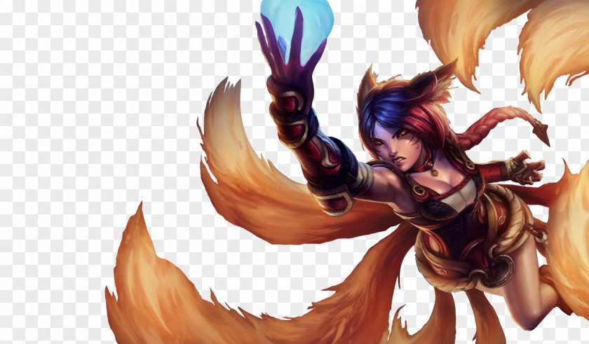 League Of Legends Ahri Desktop Wallpaper PNG