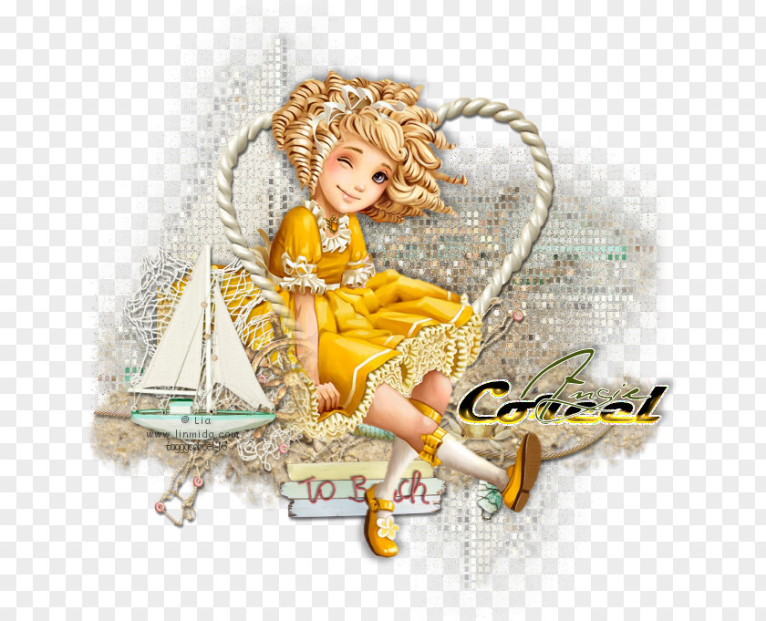 Sandy Beach Angel M PNG