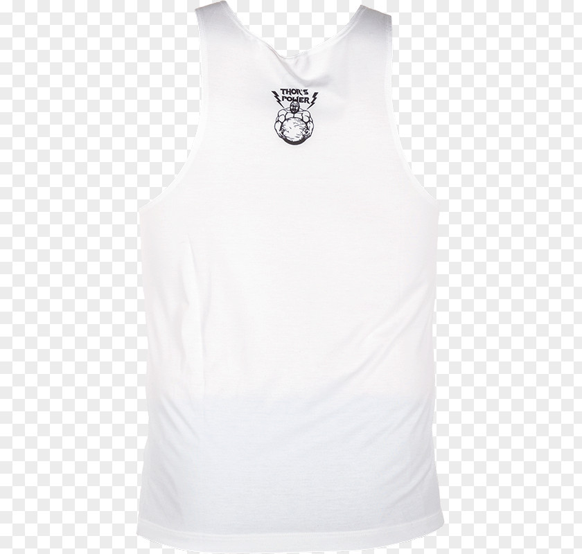 White Tank Top Sleeveless Shirt Outerwear Neck PNG