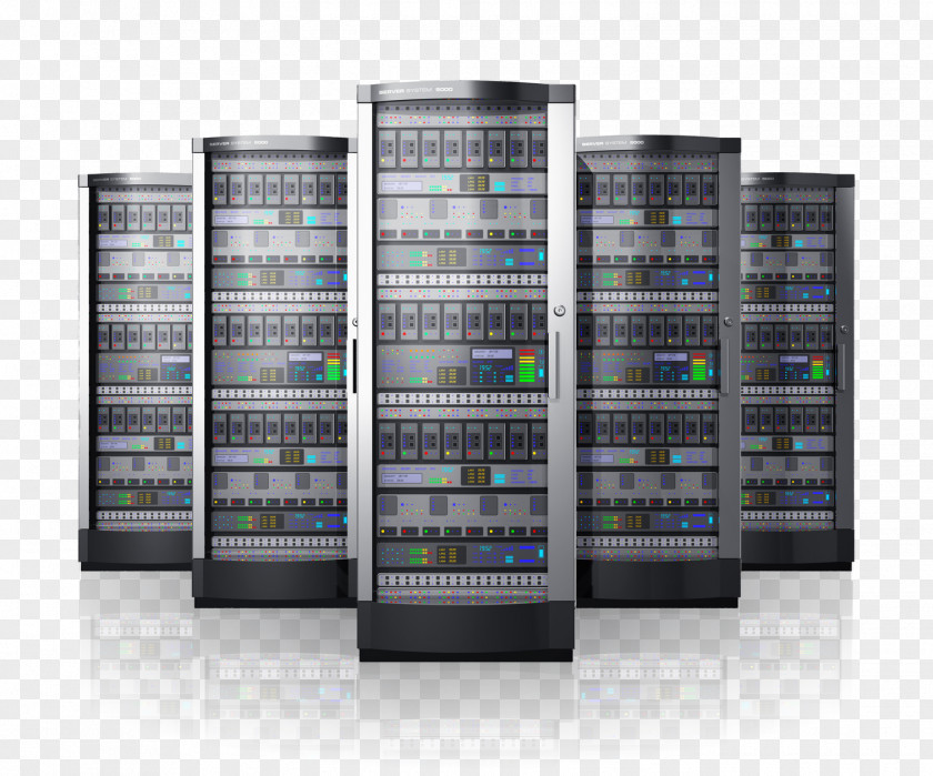 Dedicated Data Center Computer Servers Cloud Computing Network Clip Art PNG