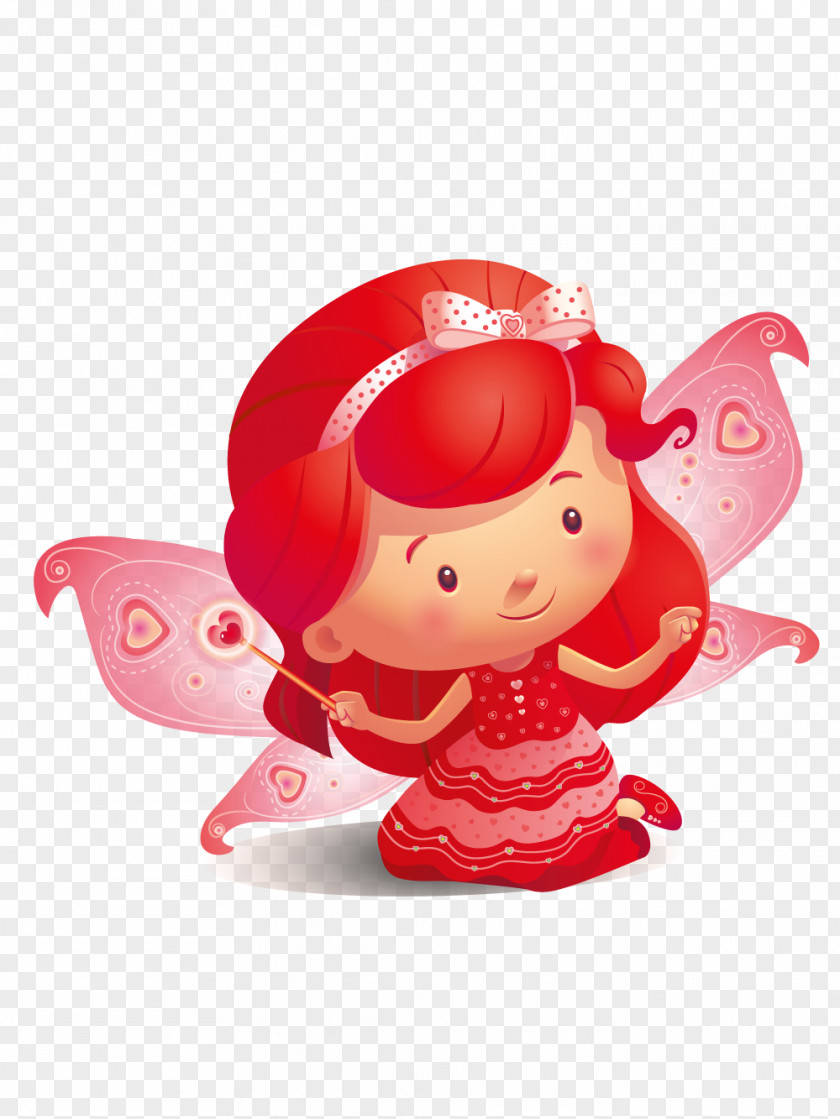 Fairy Red Color Light Gnome PNG