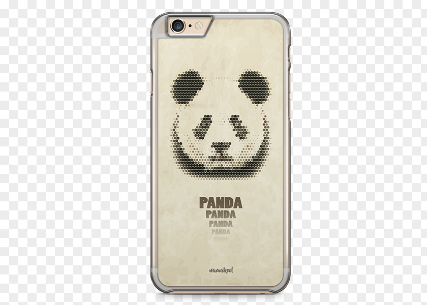 Iphone Back Giant Panda Mosaic Art Printing PNG