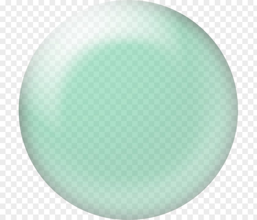 Mint Color Turquoise Sphere PNG