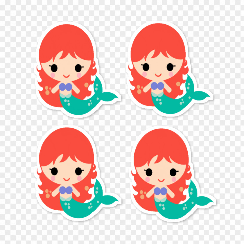 PEQUENA SEREIA Character Headgear Fiction Clip Art PNG