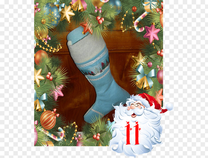 Christmas Tree Ornament Santa Claus Stockings PNG