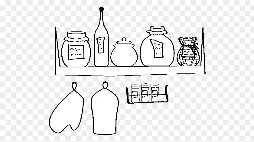 Kitchen Pantry Drawing House Coloring Book PNG
