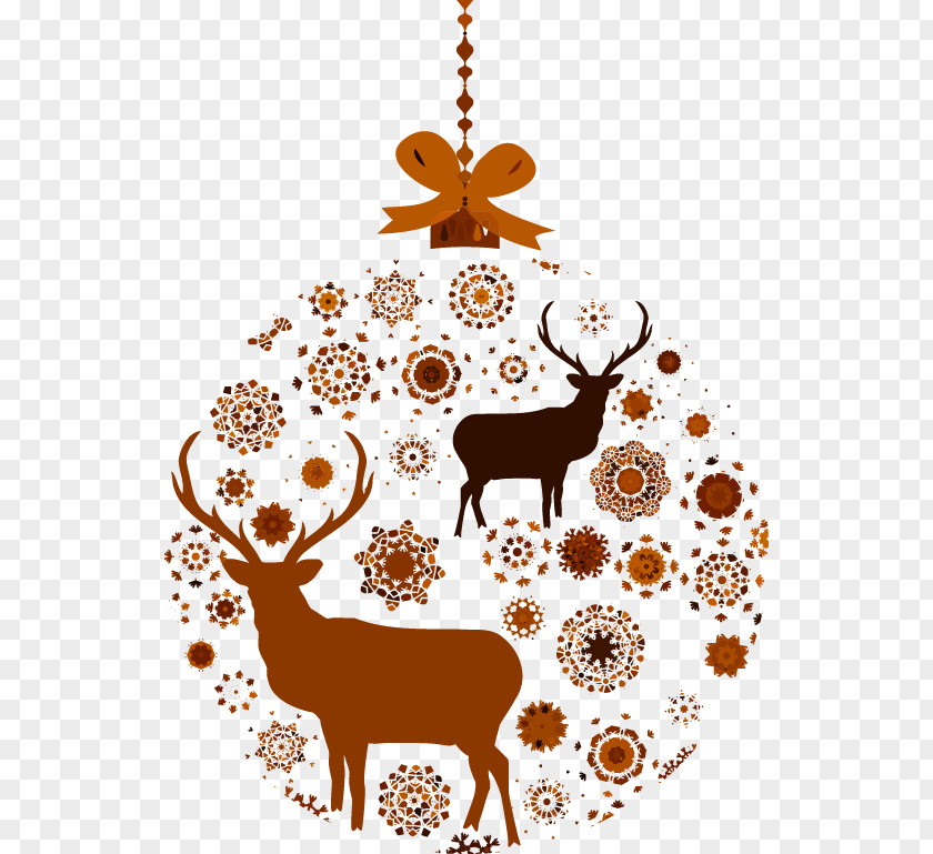 Simple Hand-painted Flowers Pattern Deer Samsung Galaxy S6 Reindeer Christmas Pillow PNG