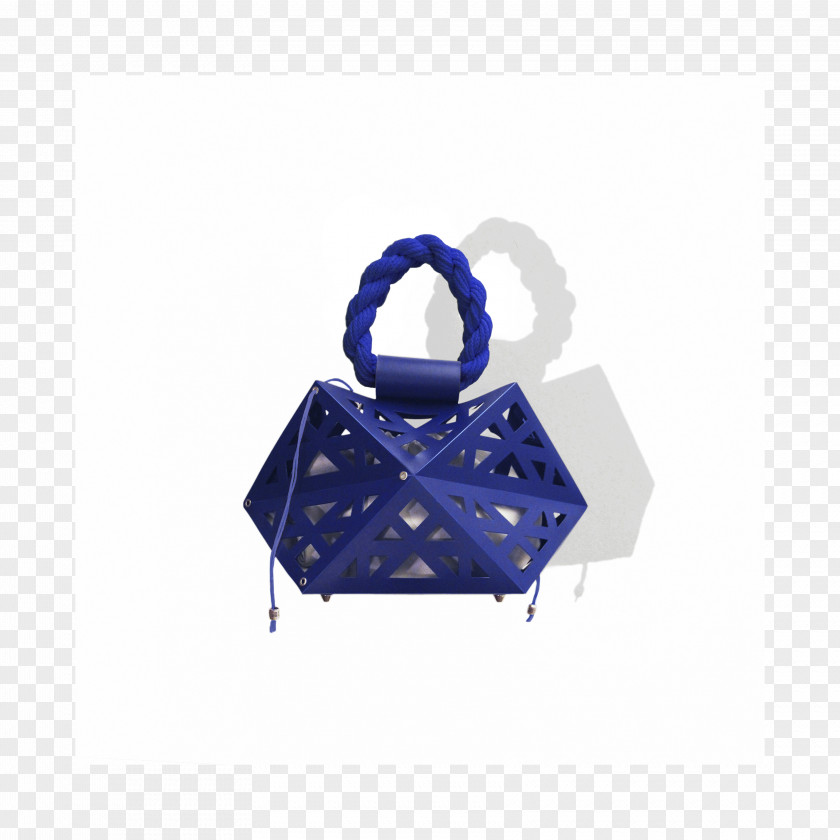 Origami Blue Rectangle Handbag PNG