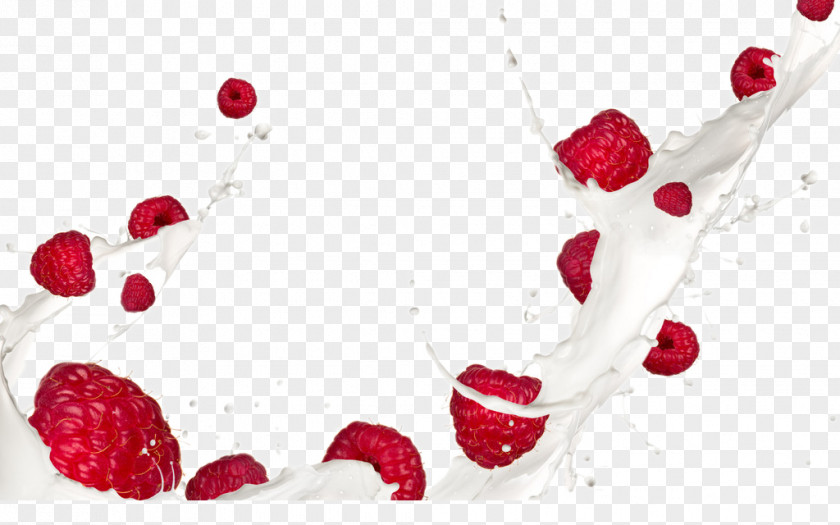 Raspberry Milk Red Cream Wallpaper PNG