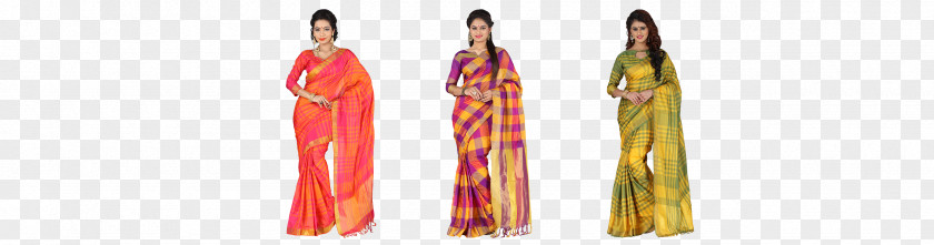 Silk Saree Sari Clothing Color Yellow PNG