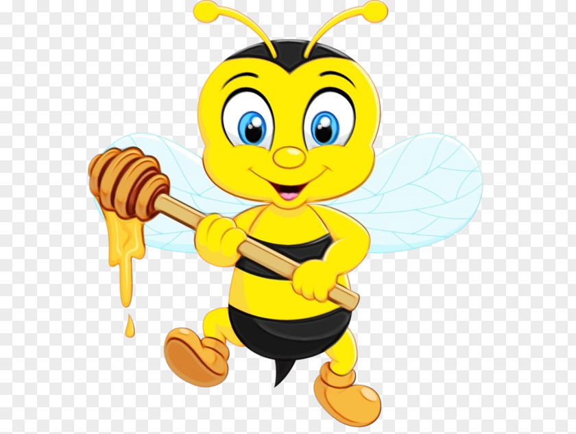 Sticker Fictional Character Bee Cartoon PNG
