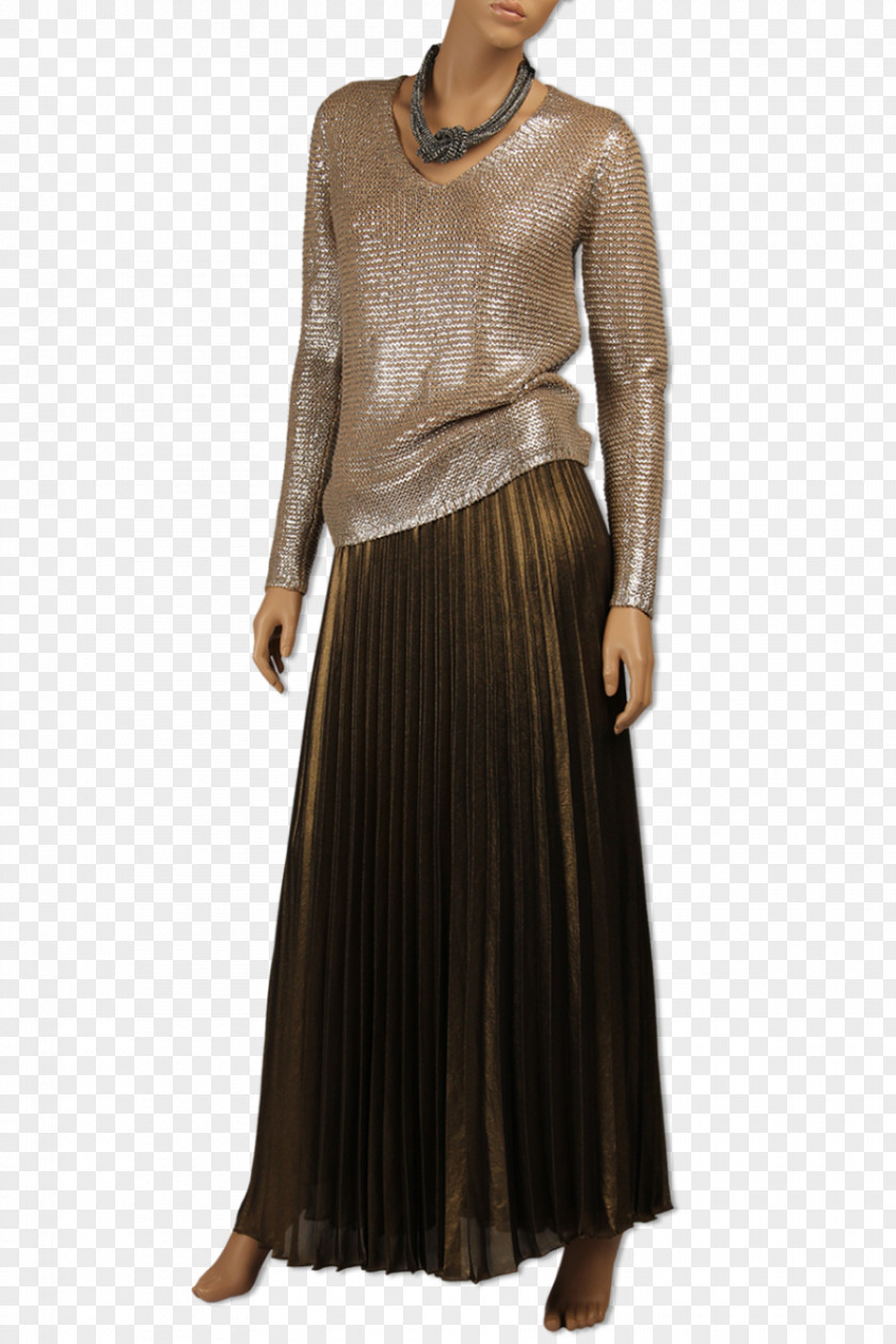 Dress Gown Skirt Sleeve Neck PNG