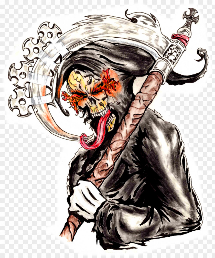 Grim Reaper Death Art Drawing PNG