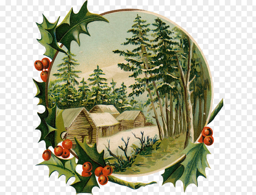 Impression Clipart Christmas Card Santa Claus Tree Clip Art PNG