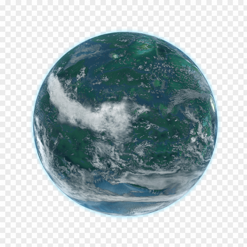 Planet Earth Rendering PNG
