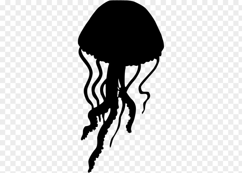 Silhouette Jellyfish Clip Art PNG
