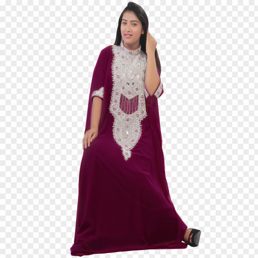 Dress Gown Kaftan Velvet Silk PNG