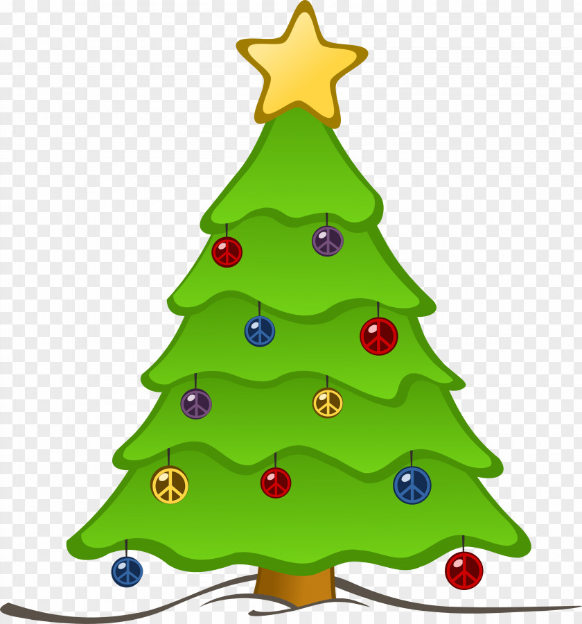 Simple Symbol Cliparts Christmas Tree Free Content Clip Art PNG
