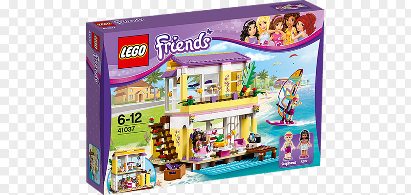 Toy LEGO Friends 41037 Stephanie's Beach House Amazon.com PNG