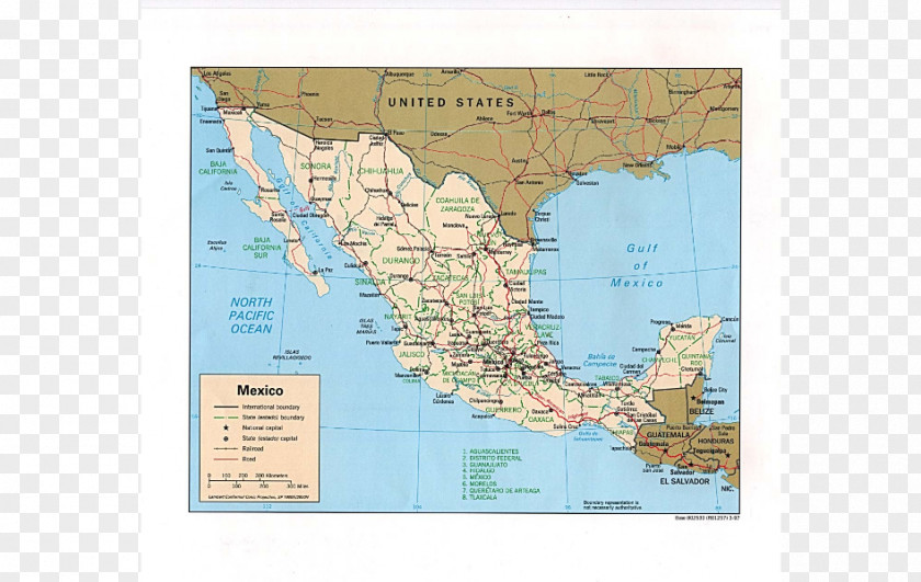 United States Mexico City Mapa Polityczna World Map PNG