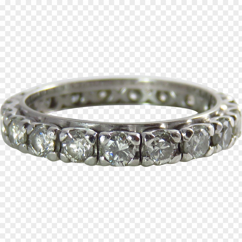 Wedding Ring Eternity Silver Bangle Bracelet PNG