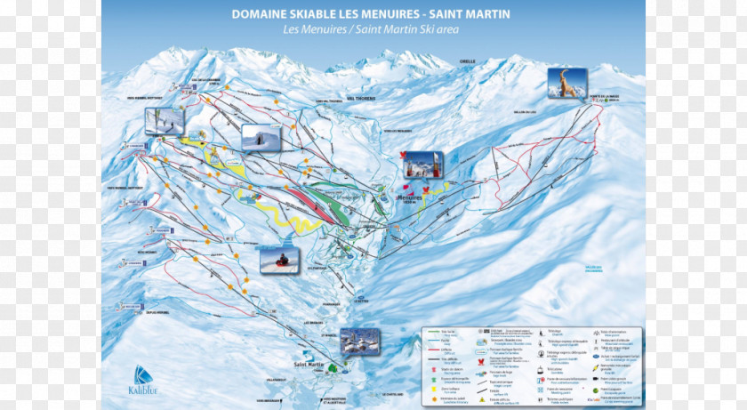 Winter Travel Les Menuires Trois Vallées Skiing Ski Resort Piste PNG