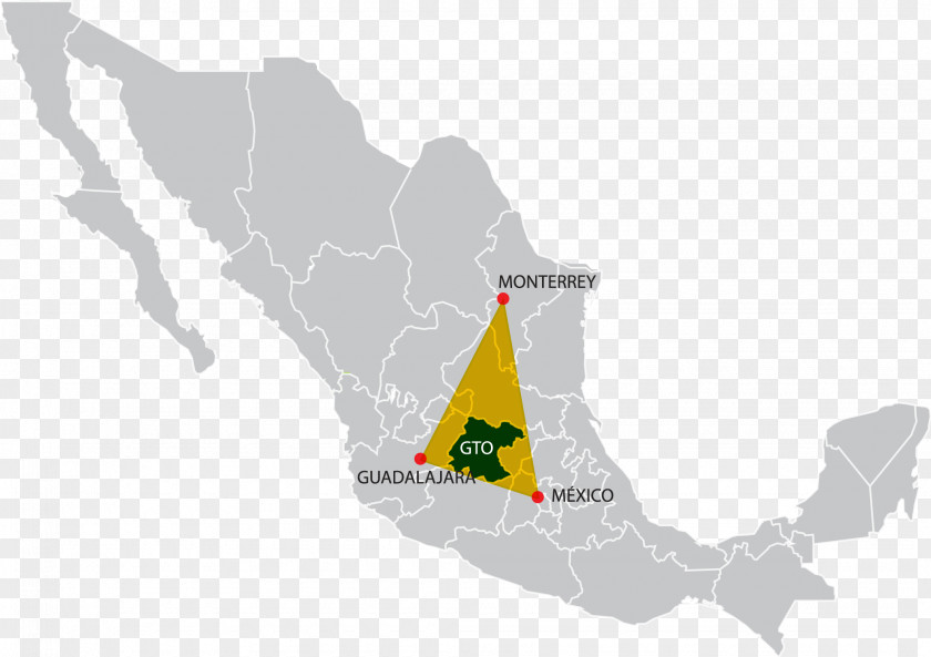 Map Mexico Mapa Polityczna PNG
