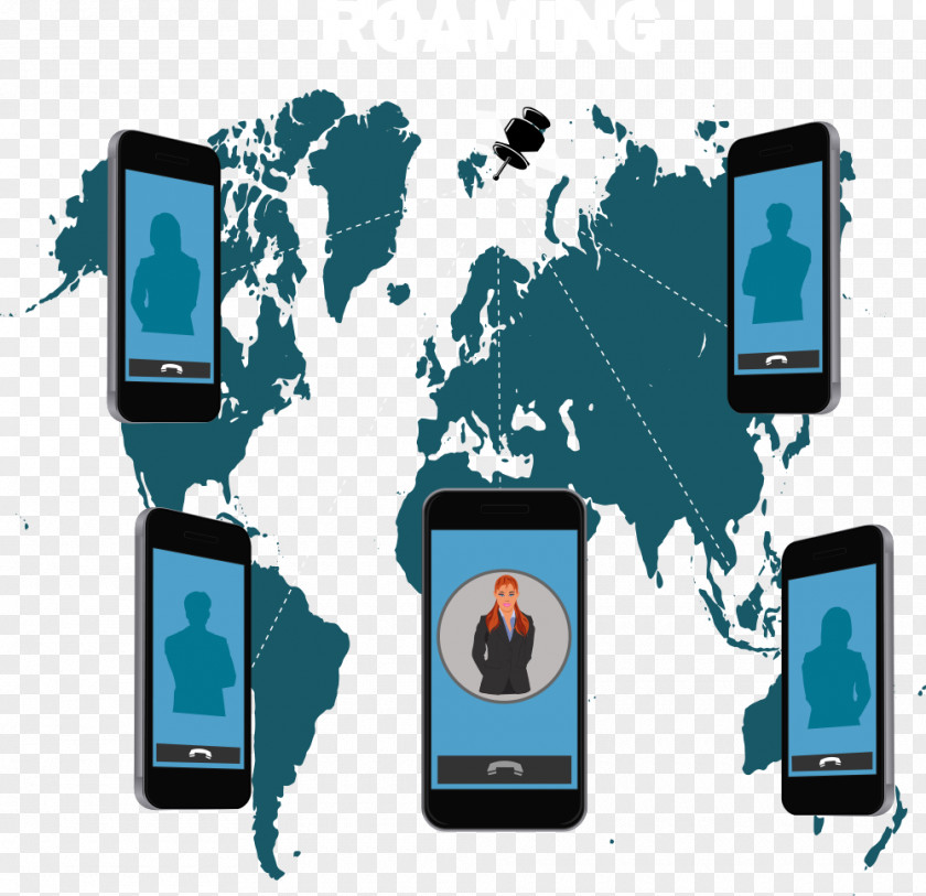 Vector Map And Smartphones Smartphone HTC One X9 PNG