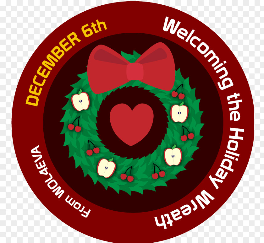 Advent Badge Christmas Ornament Heart Font Day M-095 PNG