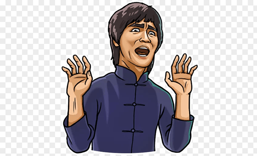 Bruce Lee Telegram Sticker Chinese Martial Arts Actor PNG