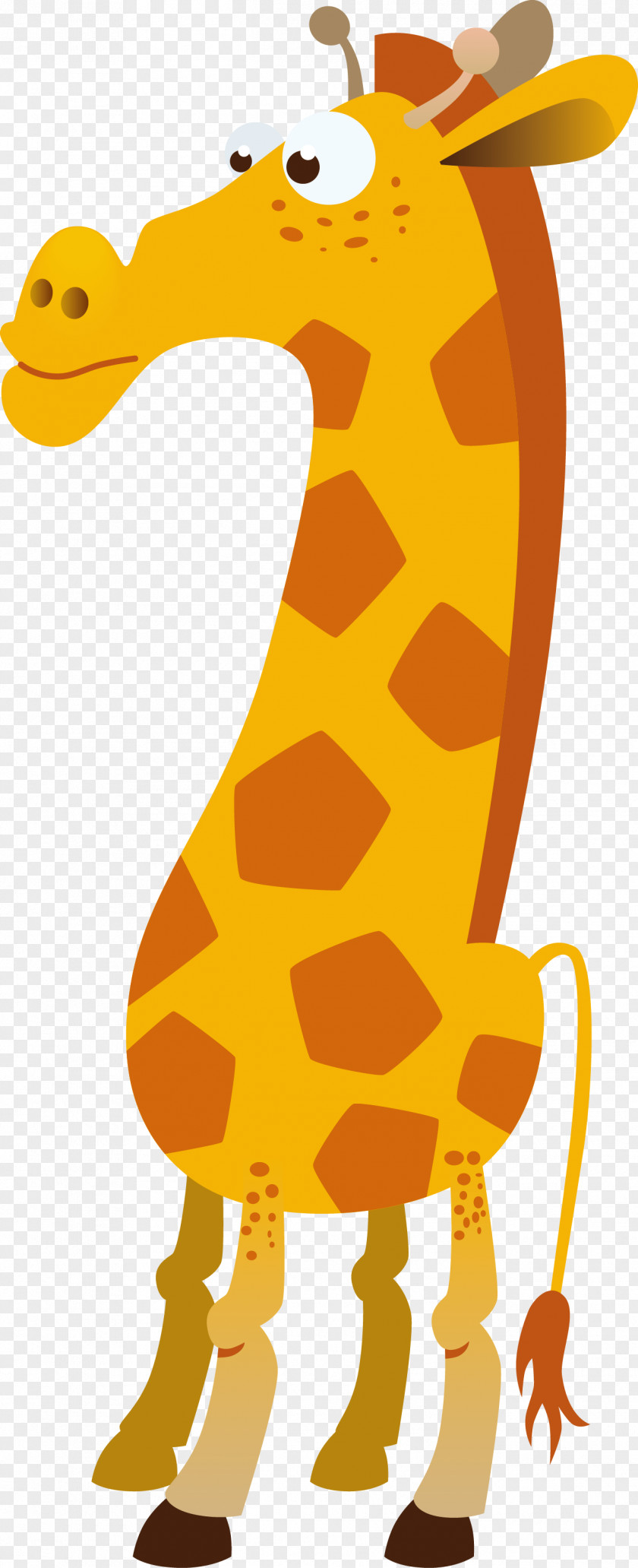 Giraffe Cartoon Vector Northern Animal PNG