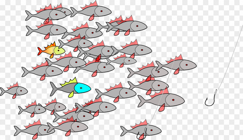 Shoal Of Fish Fishing Hook Clip Art PNG