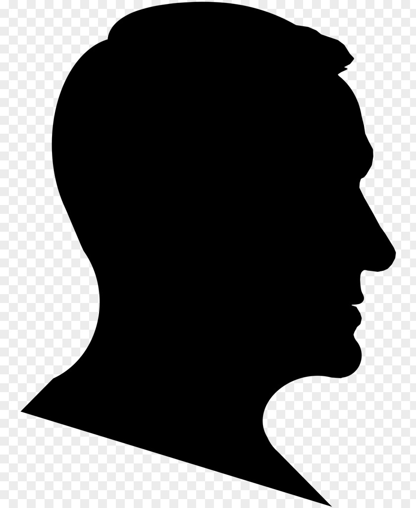 Blackandwhite Neck Face Head Silhouette Chin Nose PNG