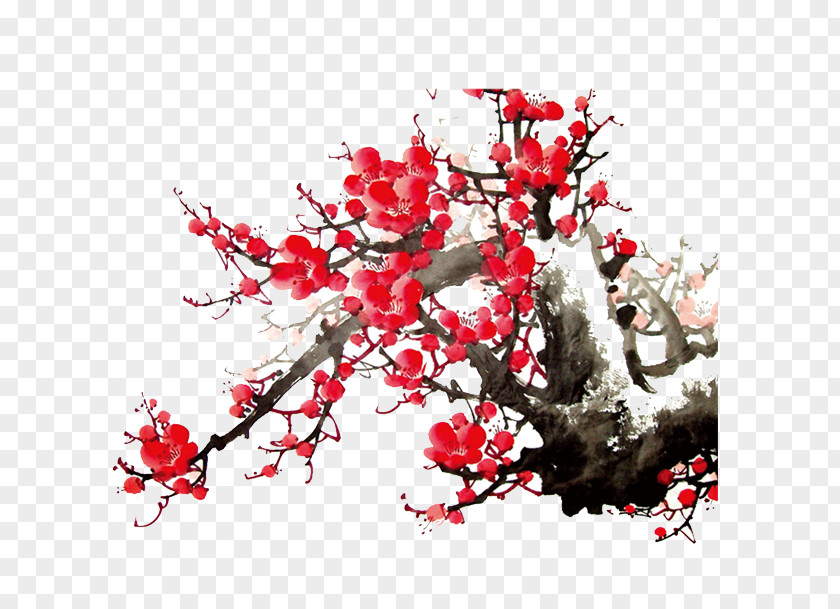 Plum Flower Jiamusi Banner Poster Chinese New Year PNG
