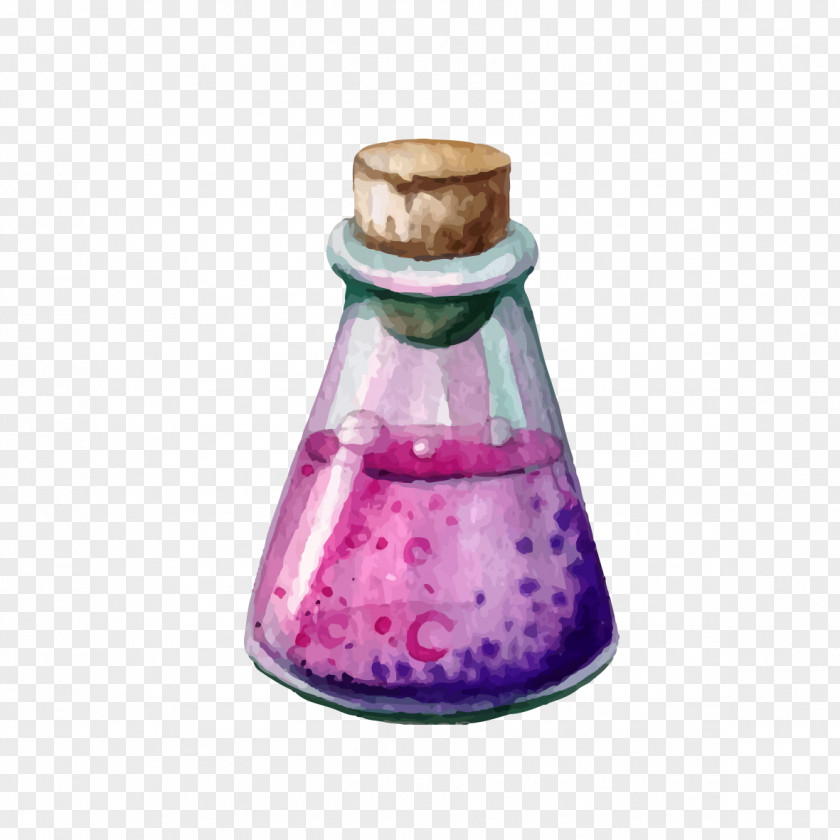 Purple Erlenmeyer Flask Laboratory Euclidean Vector PNG