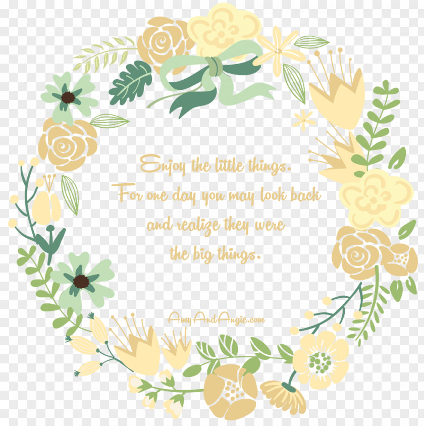 Flower Circle Wreath Floral Design Greeting & Note Cards Wedding PNG