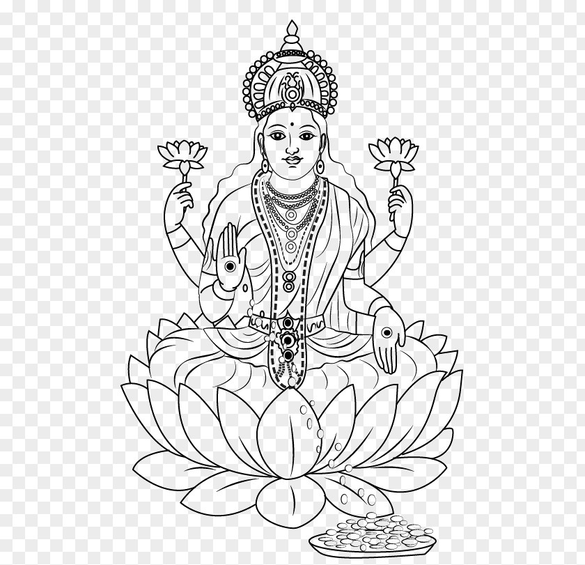 Ganesha Lakshmi Saraswati Drawing Devi PNG
