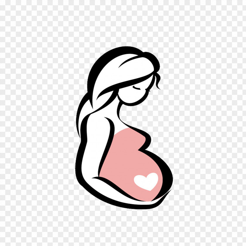 Hand-painted Pregnant Women Pregnancy Childbirth Infant Woman Surgery PNG