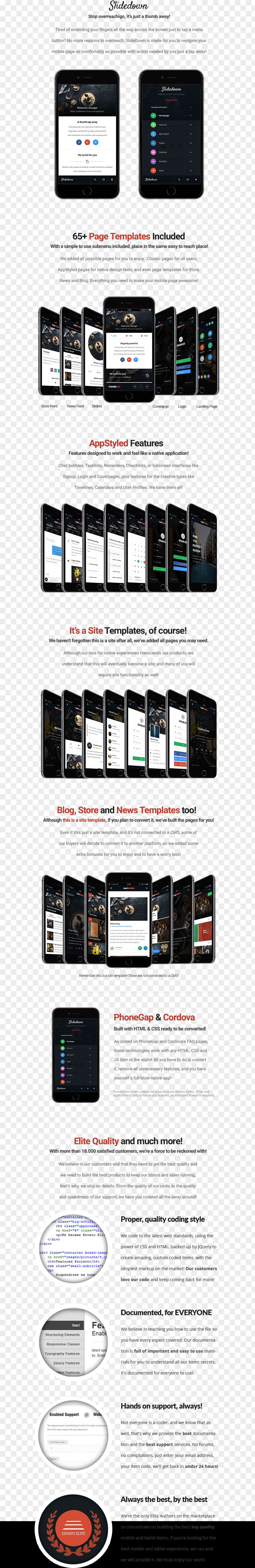 Mobile App Template Brand Line PNG