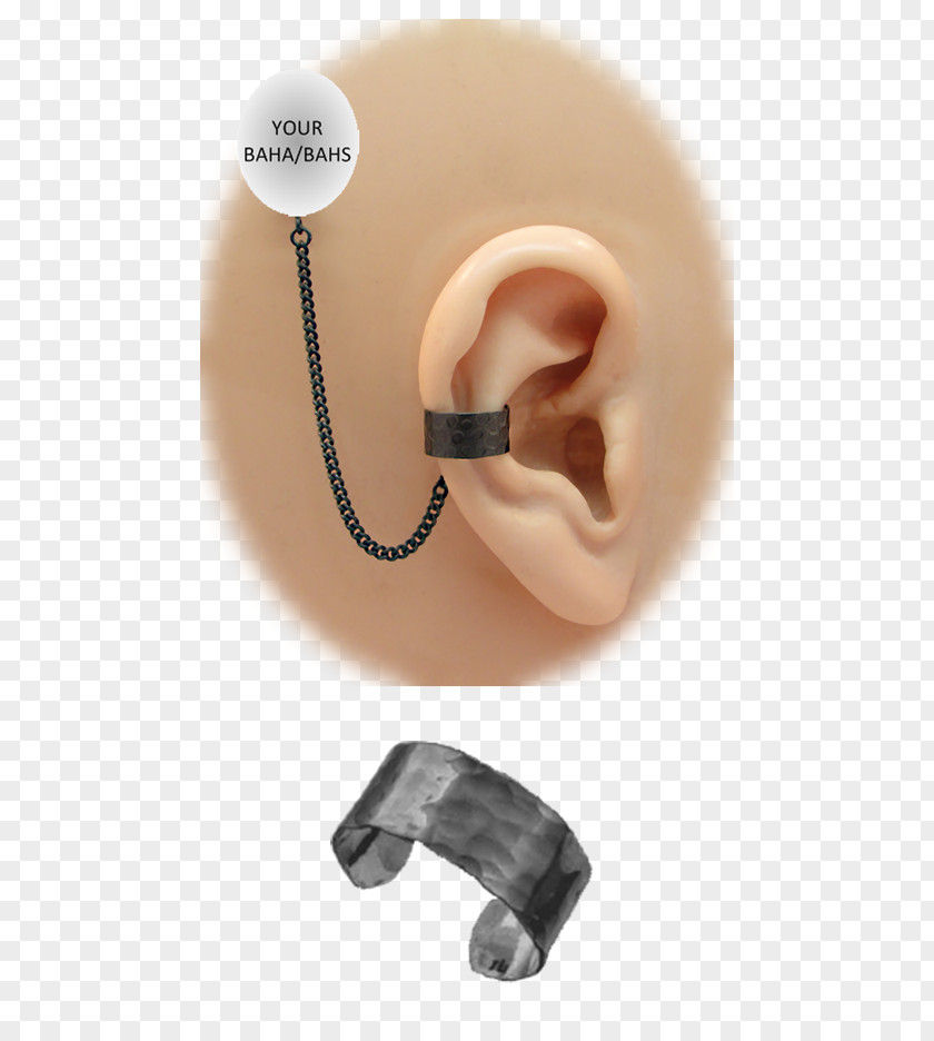 Ear Кафф Earring Bone-anchored Hearing Aid PNG