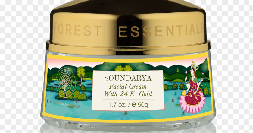 India Forest Essentials Soundarya Beauty Body Oil Radiance Cream With 24 Karat Gold & Spf 25 Facial PNG