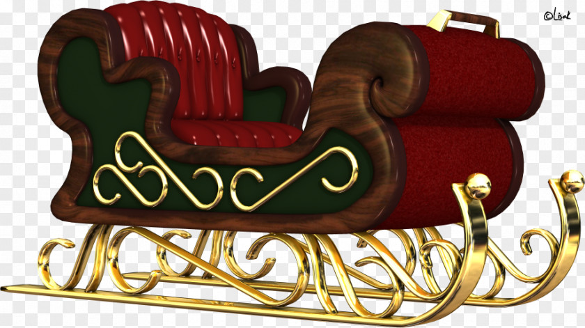 Santa Claus Sled Christmas SantaCon Reindeer PNG