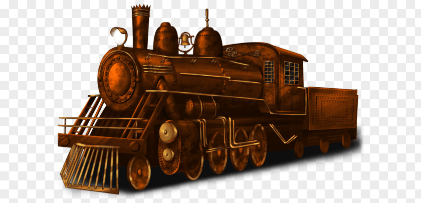 Steam Engine Train Locomotive Rail Transport Railroad Car PNG