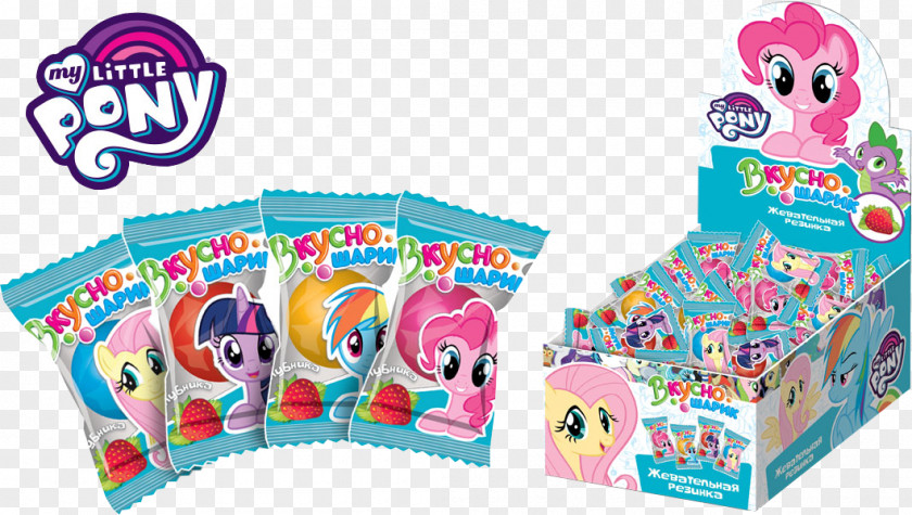 Strawberry Flavor Chewing Gum Toy My Little Pony Candy Lollipop PNG