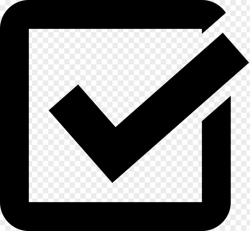 Black Check Mark Checkbox PNG