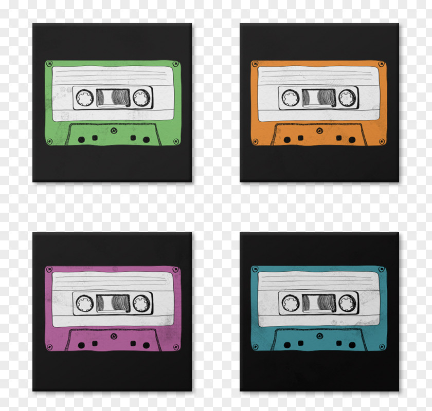 Cassete Compact Cassette Drawing Magnetic Tape Track Sound PNG