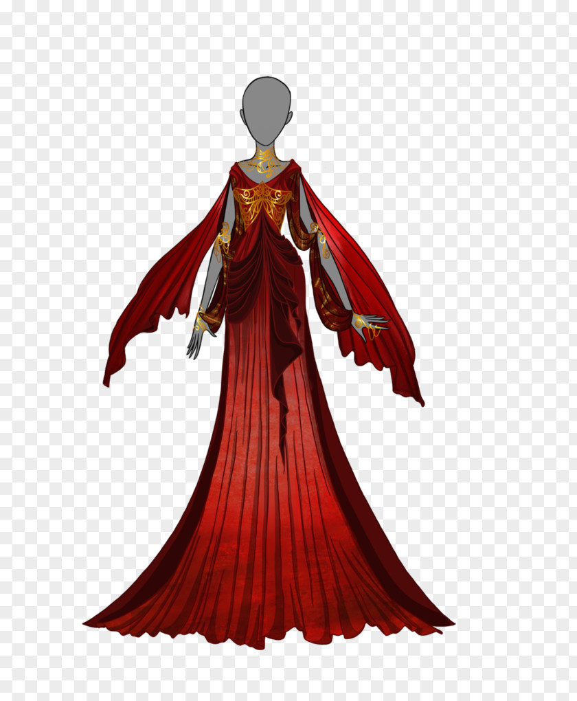 Dress Robe Clothing Drawing Ball Gown PNG