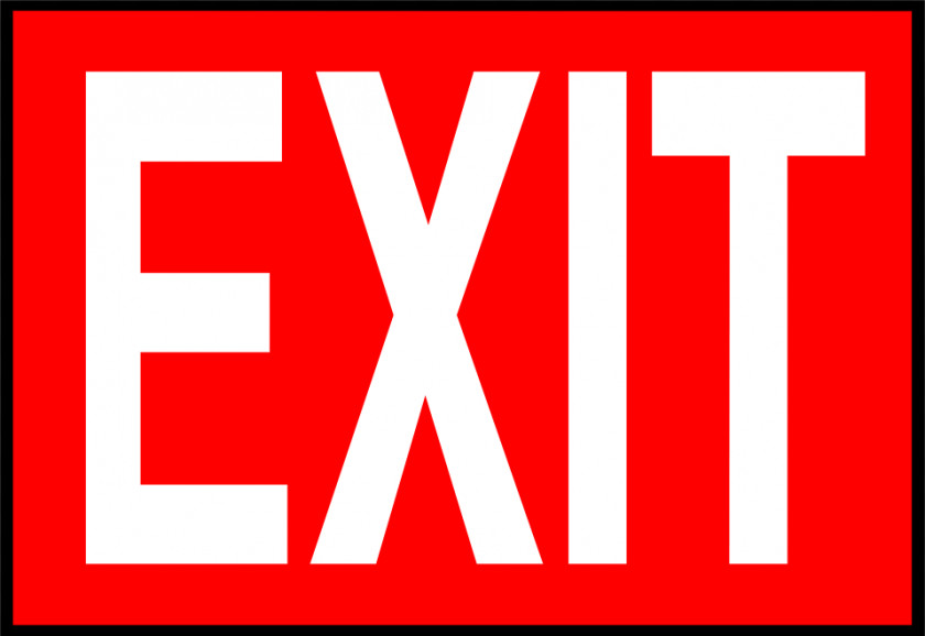 Exit Cliparts Sign Emergency Clip Art PNG