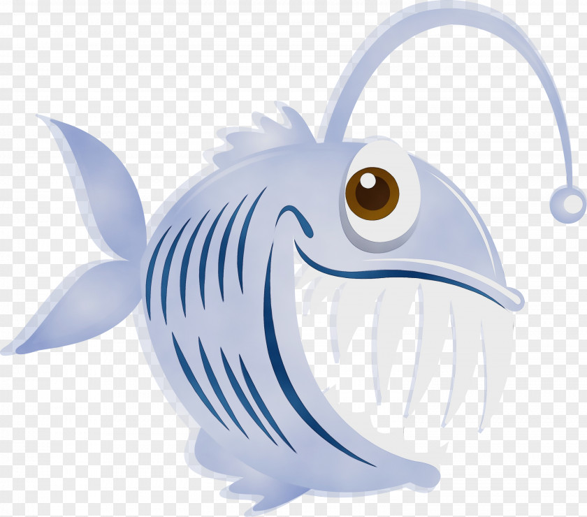 Fish Cartoon Anglerfish Deep Sea PNG