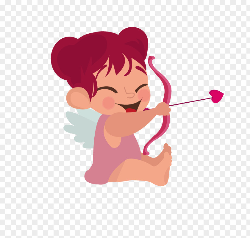 Angel Cupid Valentines Day Clip Art PNG